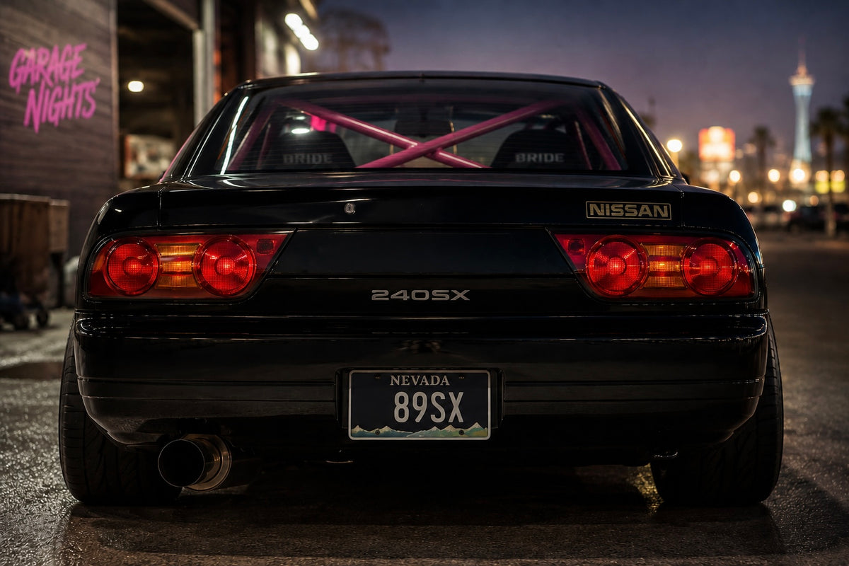 Nissan Heritage Gold & Black Flexible UV Resin Emblem – 5” x 1.25”